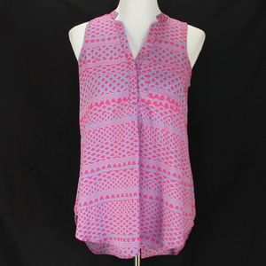 Papermoon Stitchfix Pink Purple Geometric Top